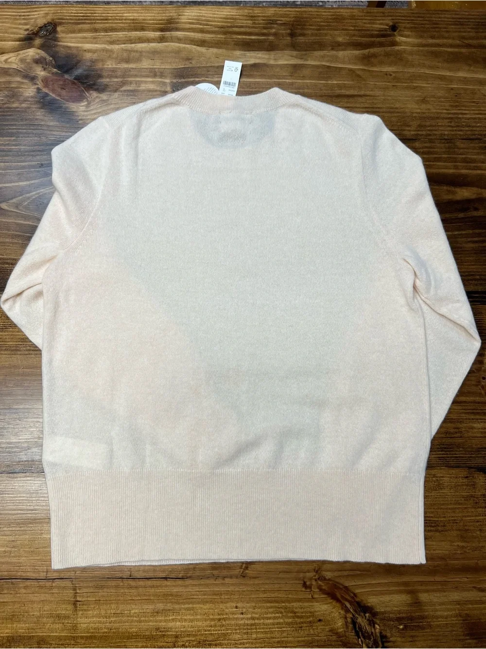 J. Crew Cashmere classic-fit crewneck sweater Heather Natural Cream Size Medium
